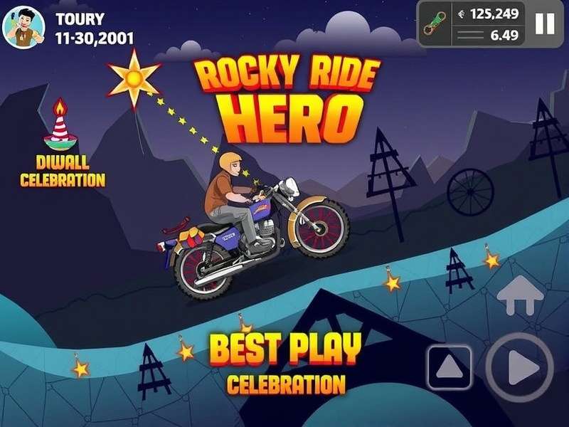 Rocky Ride Hero Game Screenshot